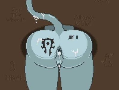 Draenei Bad End nsfw nsfwart pixelart warcraft