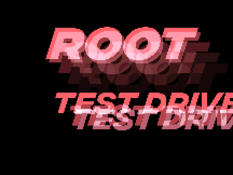 Root - Test Drive "Safe Hours" 8bit animation insurance logo build root