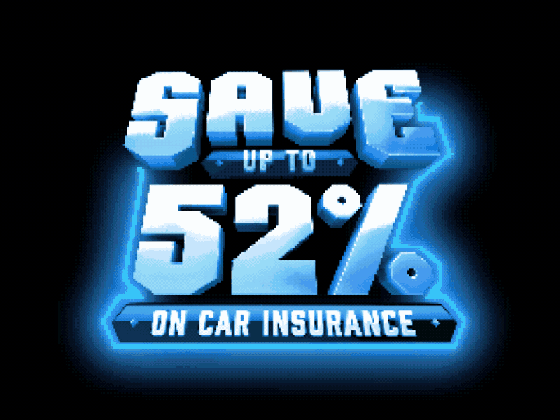 Save up to 52% on Car Insurance! 3d 8bit c4d logobuild rootinsurance