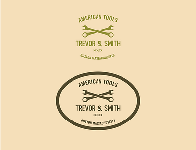 American tools badge branding design logo vector vintage