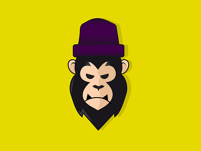 Gorilla with beanie