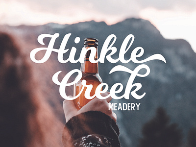 Hinkle Creek badge beer branding logo meadery typography