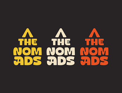 The Nomads branding forest logo typography vector