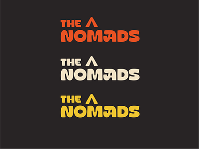 Nomads branding design logo logotype mark outdoor typography vector