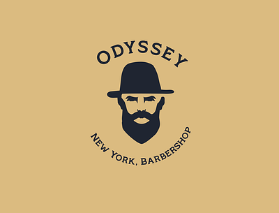 Odyssey , Barbershop barber barbershop branding illustration logo typography vector vintage