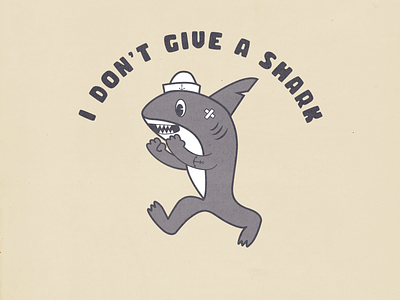 Shark Marine badge design illustration logo retro shark typography vector