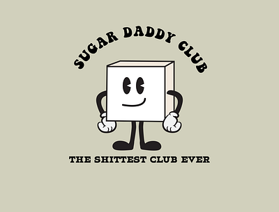 Sugar Daddy Club badge branding design graphic design illustration logo typography vector