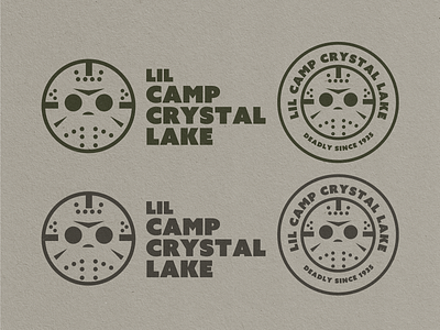 Lil Camp Crystal lake badge camp crystal lake design horror logo typography vector