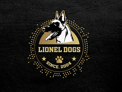 LIONEL DOGS dog logo dog trainer dog trainer logo design logo design trainer logo design