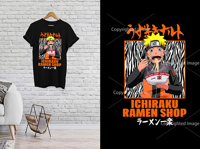 Naruto Shippuden Ichiraku Ramen Shop T-shirt design