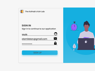 DailyUI 001 Sign up page dailyui design ui web