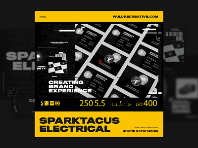 Sparktacus Electrical adobe after effects adobe illustrator adobe photoshop brand collateral brand experience brand identity branding illustration layout logo mock ups motion graphics vector