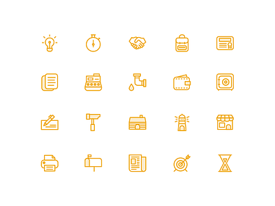 Online Loan and Mortgage Icons