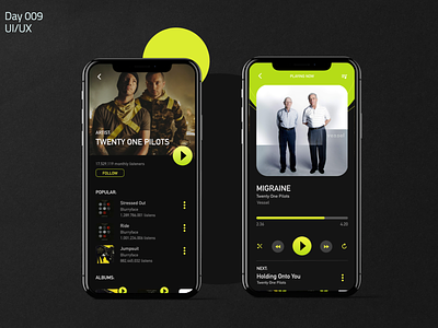 Daily UI Challenge 009 - Music Player App @daily ui @dailyui daily009 dailyui day009 music musicapp musicplayer