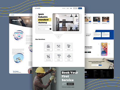 Landing Page Concept - Turning Dreams into Reality!!! 3d animation branding design graphic design illustration landing pages logo minimal motion graphics typography ui vector web animation