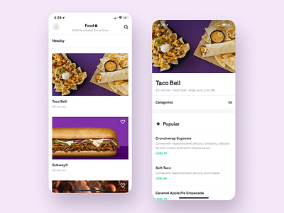 Food Delivery App Re-design