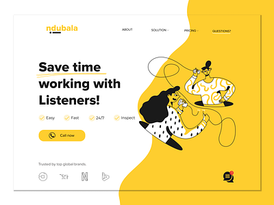 Indubala - Digital Consultancy Landing Page Design consultancy design homepage landing page minimal ui uidesign uiux ux uxdesign web web deisgn webdesign website website design