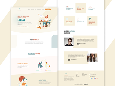 LifeLab | A help for students creative design design homepage landingpage uidesign uiux uxdesign web deisgn webdesign website
