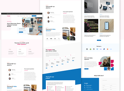 Sjamaan | Agency website design agency creative digital hero section multi step services single page webdesign