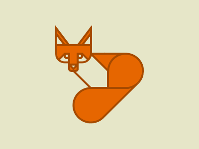 Star Fox animal clean flat fox foxes geometric illustration logo mark minimal orange star fox