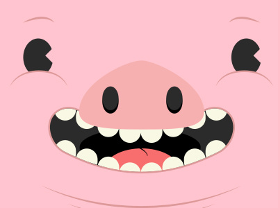 Pig cute illustration pig