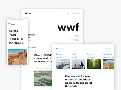 World Wildlife Fund - Corporate UI/UX Website Design Concept adventure animal business corporate minimalistic nature ui uiux ux webdesign website