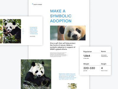 World Wildlife Fund - Corporate UI/UX Website Design Concept adventure animals business corporate minimalistic modern nature panda planet ui ux webdesign website world