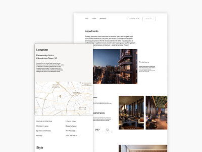 Luxury Real Estate Agency - UI/UX Website Design Concept agency business corporate elegant high end landing page luxury minimalistic onepager real estate ui ux webdesign website