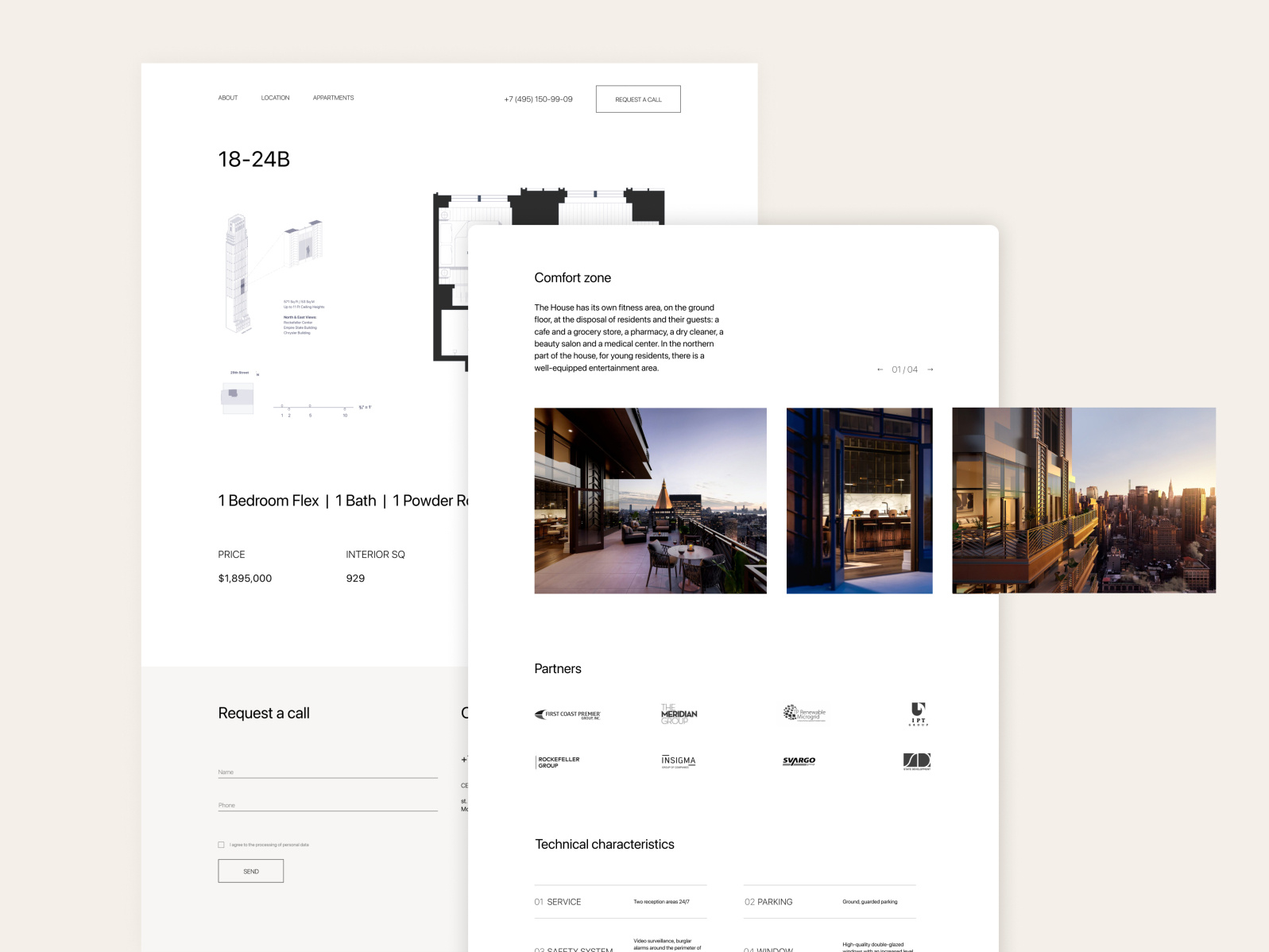 Luxury Real Estate Agency - UI/UX Website Design Concept by Sasha ...