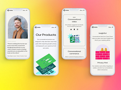 Cavai - Fun Corporate Website UI/UX Design