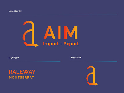 A a letter a letter logo a logo import export logo logo logo design logo designer logo mark logodesign logotype
