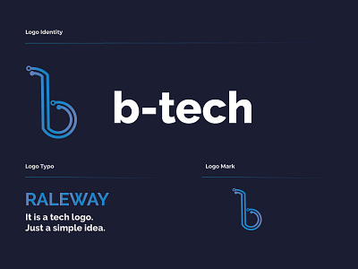 b-tech logo b letter b letter logo b logo b tech b tech logo b technology logo best logo best logo design flat logo logo designer logodesign minimal tech logo technology typography