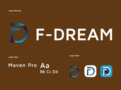 F+D letter logo