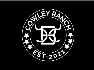 COWLEY RANCH best logo cbc cbc logo flat logo logo design logo designer logodesign minimal monogram tech logo typography vector