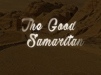 The Good Samaritan design typography