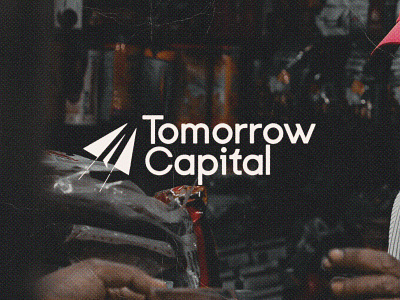 Tomorrow Capital - Logo aeroplane branding capital emerging market finance fintech logo paper tech tomorrow vc fund