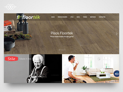 Day 020 | Floortek Feeling Wood - Website clean design ellegant home ui ux web design website