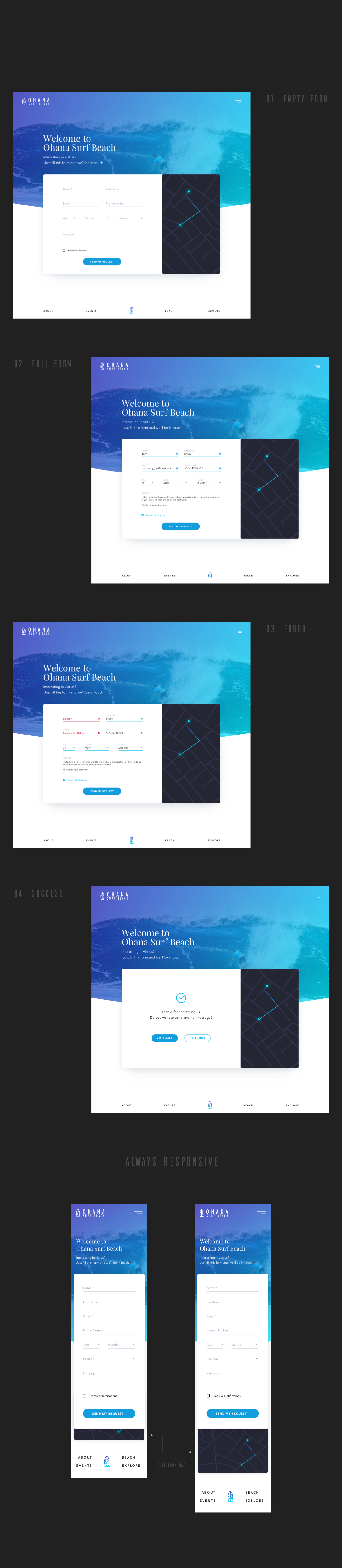 Contact Form by Mstechdesign.com on Dribbble