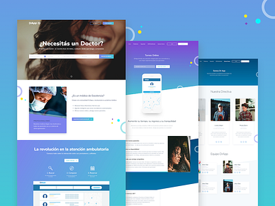 Dr. App - Website Redesign app blue design gradient healt interface product ui ux web web design