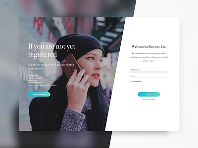 Login Fashion Site app branding clean design flat gradient logo type typography ui ux web