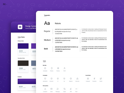 Design System branding card clean design flat gradient graphic design icon interface product typography web design