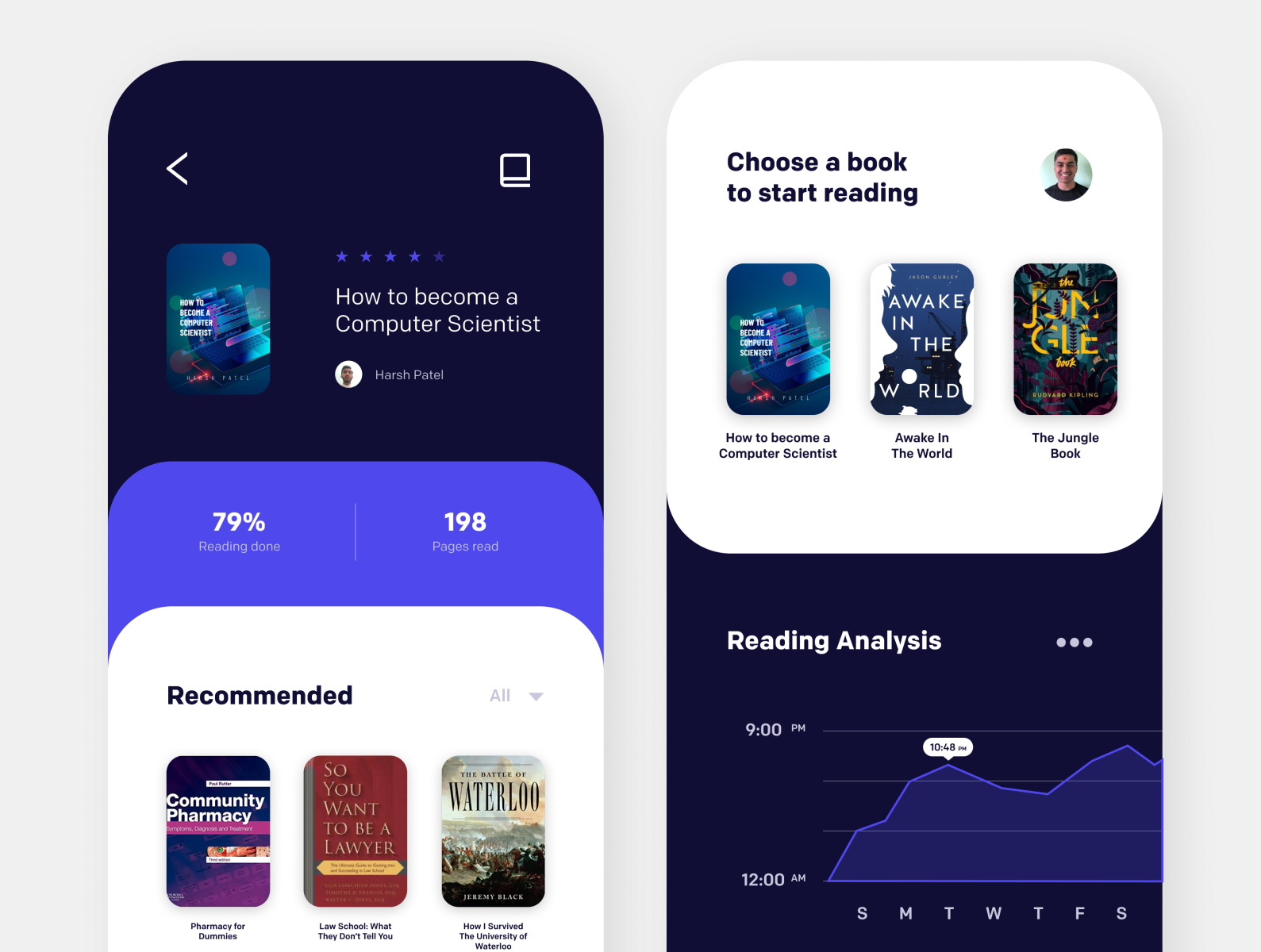 Book Reading App by Flavus Media Inc. on Dribbble