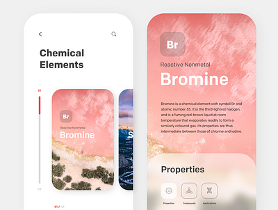 Chemistry App app branding design illustration illustrator minimal ui ux web website