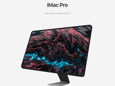 iMac Pro Concept app branding design illustration illustrator minimal ui ux vector web