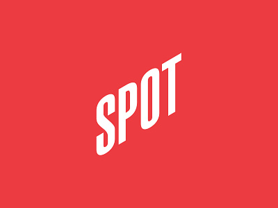 SPOT - логотип компании brand brand design brand identity branding logo logotype red typogaphy