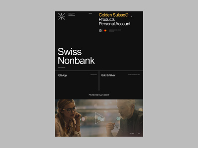 Golden Suisse - концепция сайта black corporate digital financial ui uiux ux webdesign website website design