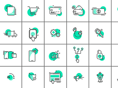 40 Ecommerce Icons design icon icon set vector