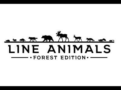 10 Animal Line Illustrations