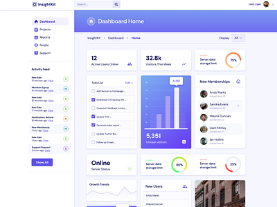 InsightKit – Dashboard UI Kit