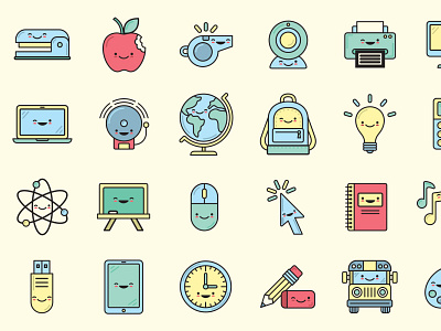 28 Education Icons design icon icon set icons illustration ui ux vector web